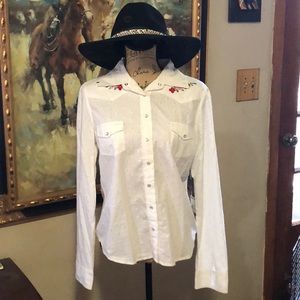 Roxy western shirt size L